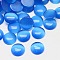 Cat Eye Cabochons, Half Round, Deep Sky Blue, 10x2~3mm