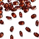 ファセットナチュラルガーネットカボション  後ろ向き  楕円形  3x2x1.5mm&nbsp;G-I295-05C-16A-01-1