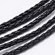 Braided PU Imitation Leather Cord&nbsp;LC-N009-01-3mm-1