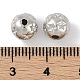 CCBプラスチックビーズ  ラウンド  銀  7.5x7mm  穴：1.8mm&nbsp;ALUM-U001-05B-3