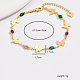 Golden Brass Butterfly Chain Anklets for Women&nbsp;NW9965-1-1