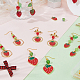 Strawberry Earring Sets&nbsp;DIY-SC0031-57-7