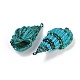 Spray Painted Natural Spiral Shell Pendants&nbsp;SHEL-K006-50C-2