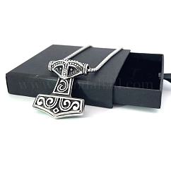 Men's Titanium Steel Pendant Necklace Long Chain Casual Jewelry Gift