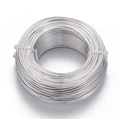 Anodized Aluminum Wire, Bendable Metal Craft Wire, Flexible Craft Wire, for Beading Jewelry Craft Making, Silver, 12 Gauge, 2.0mm, 55m/500g(180.4 Feet/500g)