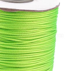 韓国のワックスポリエステルコード  緑黄  1mm  約85ヤード/ロール&nbsp;YC1.0MM-A101