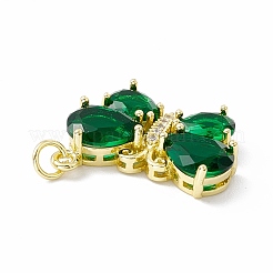 ラックメッキ真鍮マイクロパヴェキュービックジルコニアペンダント  18KGP本金メッキ  長持ちメッキ  カドミウムフリー＆鉛フリー  蝶  ミックスカラー  19x23x6mm  丸カン：5x1ミリ  内径：3mm&nbsp;ZIRC-C041-34G