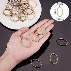 Rack Plating Alloy Open Back Bezel Pendants&nbsp;PALLOY-OC0001-11