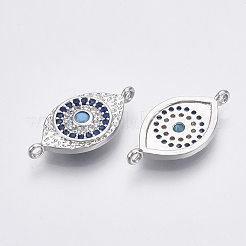 Brass Micro Pave Cubic Zirconia Links Connectors&nbsp;ZIRC-T005-032P
