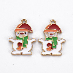 Rack Plating Alloy Enamel Pendants&nbsp;ENAM-S126-042-NR