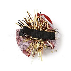 Christmas Theme Glitter Felt Fabric Alligator Hair Clip&nbsp;PHAR-U002-01D