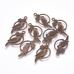 Alloy Tropical Parrot Pendants&nbsp;X-EA10187Y-AB