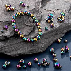 340Pcs 4 Sizes Non-magnetic Synthetic Hematite Beads&nbsp;G-LS0001-55