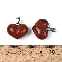 Natural Red Jasper Chunky Pendants&nbsp;G-T143-19I