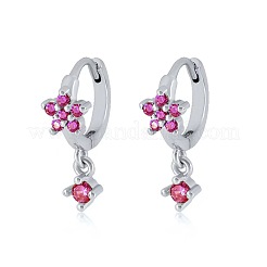 S925 Silver Zirconia Plum Blossom Earrings&nbsp;IM8168-10