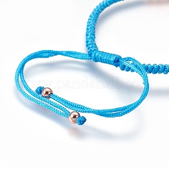Nylon Cord Braided Bead Bracelets Making&nbsp;BJEW-F360-FRG06