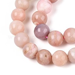 Natural Pink Opal Beads Strands&nbsp;G-R446-8mm-10-01