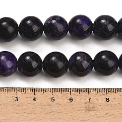 Natural Fire Crackle Agate(Dyed & Heated) Beads Strands&nbsp;G-K425-A01-14mm