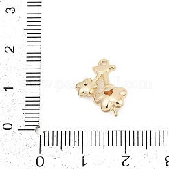 Brass Micro Pave Cubic Zirconia Pendants&nbsp;ZIRC-P122-03C-G