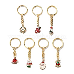 7Pcs Alloy Enamel Keychains&nbsp;KEYC-JKC01384