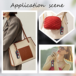 PU Leather Lipstick Holder Keychains&nbsp;AJEW-WH0248-226C