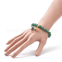 Natural Green Aventurine Stretch Bracelet&nbsp;BJEW-JB08747-04