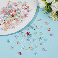 150Pcs 3 Styles Resin Butterfly Cabochons&nbsp;MRMJ-DR0001-04
