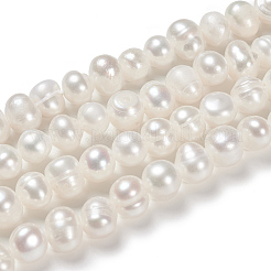 Natural Cultured Freshwater Pearl Beads Strands&nbsp;PEAR-N013-06G