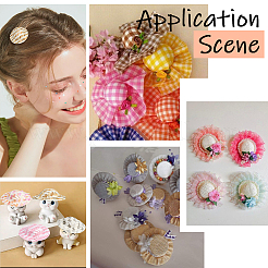 40Pcs 5 Colors Cloth Doll Hat&nbsp;AJEW-SC0031-33