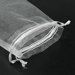 30Pcs 4 Styles Rectangle Organza Bags Jewellery Storage Pouches Wedding Favour Party Mesh Drawstring Gift&nbsp;OP-FS0001-01C