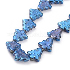 Transparent Electroplate Glass Bead Strands&nbsp;EGLA-C002-FR04