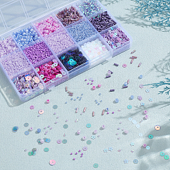 DIY Purple Themed Jewerly Making Finding Kits&nbsp;DIY-ME0001-18