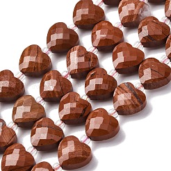 Natural Red Jasper Beads Strands&nbsp;G-P570-E14-01