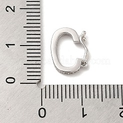 Rhodium Plated 925 Sterling Silver Twister Clasps&nbsp;LS-STER-E056-026P-A