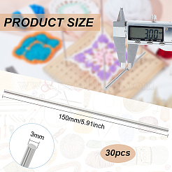 30Pcs 304 Stainless Steel Rods&nbsp;STAS-BC0003-66