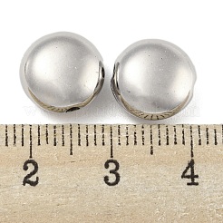 CCBプラスチックビーズ  プラチナ  ラウンド  10.5x6mm  穴：1.6mm&nbsp;CCB-P013-25A-P