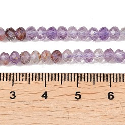 Natural Purple Phantom Quartz Purple Lodolite Quartz Beads Strands&nbsp;G-B175-A22-3x4mm