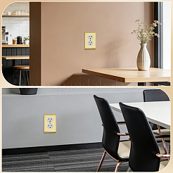 ABS Plastic Receptacle Outlet Wall Plate&nbsp;AJEW-WH0410-464A-01