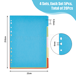 A4 Binder Divider Pages&nbsp;DIY-WH0430-425A
