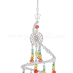 Glass Beaded Pendant Decoration&nbsp;HJEW-TA00233
