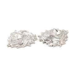 Rack Plating Alloy Glass Pendants&nbsp;FIND-C018-47P