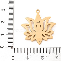 Chakra 304 Stainless Steel Rhinestone Pendants&nbsp;RB-CBA27F2-01G