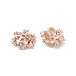 Rack Plating Brass Beads Caps&nbsp;KK-B088-05B-RG