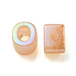 Opaque Rainbow Iridescent Acrylic Beads&nbsp;OACR-P010-23E