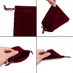 Rectangle Velvet Pouches&nbsp;TP-R002-10x12-02
