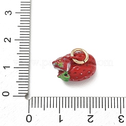 Spray Painted Brass Charms&nbsp;KK-CBAEB58-17