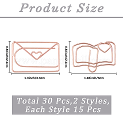 30Pcs 2 Styles Iron Paper Clips&nbsp;TOOL-CP0001-46