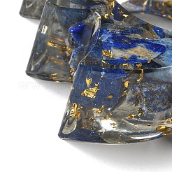 天然ラピスラズリと樹脂のキャンドルホルダー型  クリスマスツリー  110x110x31mm  内径：45mm&nbsp;DJEW-H012-03D