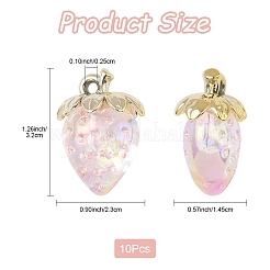 10Pcs Transparent Acrylic Pendants&nbsp;MACR-FS0002-08B