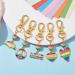 Alloy Enamel Pendant Decorations&nbsp;HJEW-JM01708